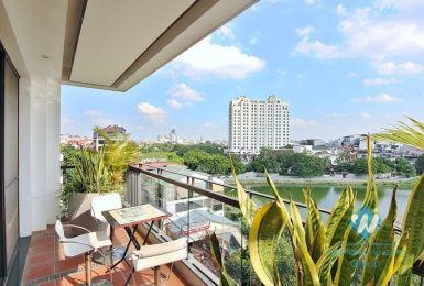 A 4 bedroom apartment with stunning lake view on Xuan dieu, Tay ho, Ha noi